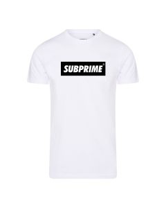 Subprime Block Tee White | Sizes: S - XXL | MOQ: 12